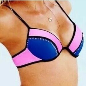 Pink and Blue Victoria Secret Bikini Top